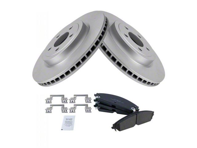 Ceramic Brake Rotor and Pad Kit; Front (08-19 Challenger w/ 13.60-Inch Front Rotors & Vented Rear Rotors)