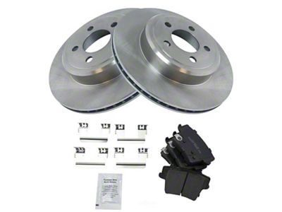 Ceramic Brake Rotor and Pad Kit; Rear (08-23 Challenger w/ Vented Rear Rotors)