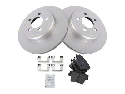 Ceramic Brake Rotor and Pad Kit; Rear (09-18 Challenger w/ Vented Rear Rotors)