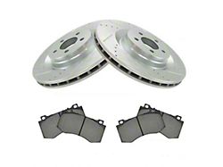 Ceramic Performance Brake Rotor and Pad Kit; Front (08-14 Challenger SRT8; 15-23 Challenger w/ 4-Piston Front Calipers)