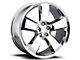 Charger SRT8 Style Chrome Wheel; Rear Only; 22x10 (08-23 RWD Challenger, Excluding SRT Demon)