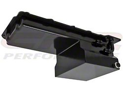 Chevy LS Oil Pan with 90-Degree -10AN Fittings; 7-Quart Capacity; Black (Universal; Some Adaptation May Be Required)