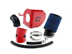 Closed Box Cold Air Intake with Oiled Filter; Red (17-23 Challenger SRT Hellcat)