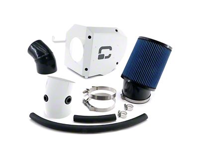 Closed Box Cold Air Intake with Oiled Filter; White (17-23 Challenger SRT Hellcat)