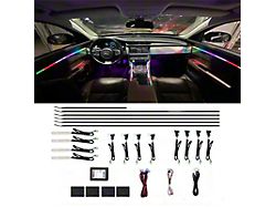 ColorTRAIL LED Interior Ambient RGBW Multicolor Ultra-Flow Series ColorSmart Vehicle Complete Kit; 10-Piece (Universal; Some Adaptation May Be Required)
