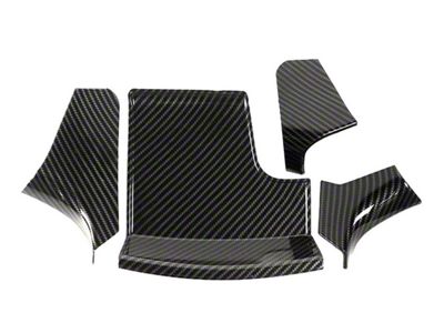 Console Tray Insert; Carbon Print (15-23 Challenger)