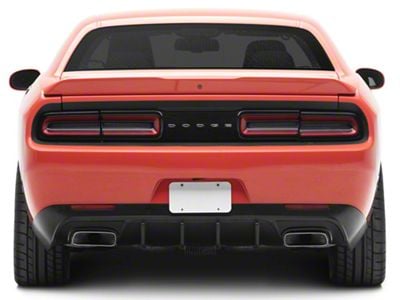 CP Style Rear Diffuser; Matte Black (15-23 Challenger, Excluding Widebody)