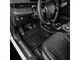 Custom Front and Rear Floor Mats; Black (15-23 RWD Challenger)