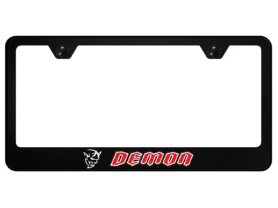 Demon License Plate Frame (Universal; Some Adaptation May Be Required)