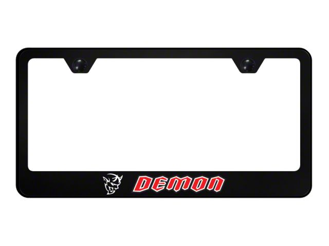 Demon License Plate Frame (Universal; Some Adaptation May Be Required)