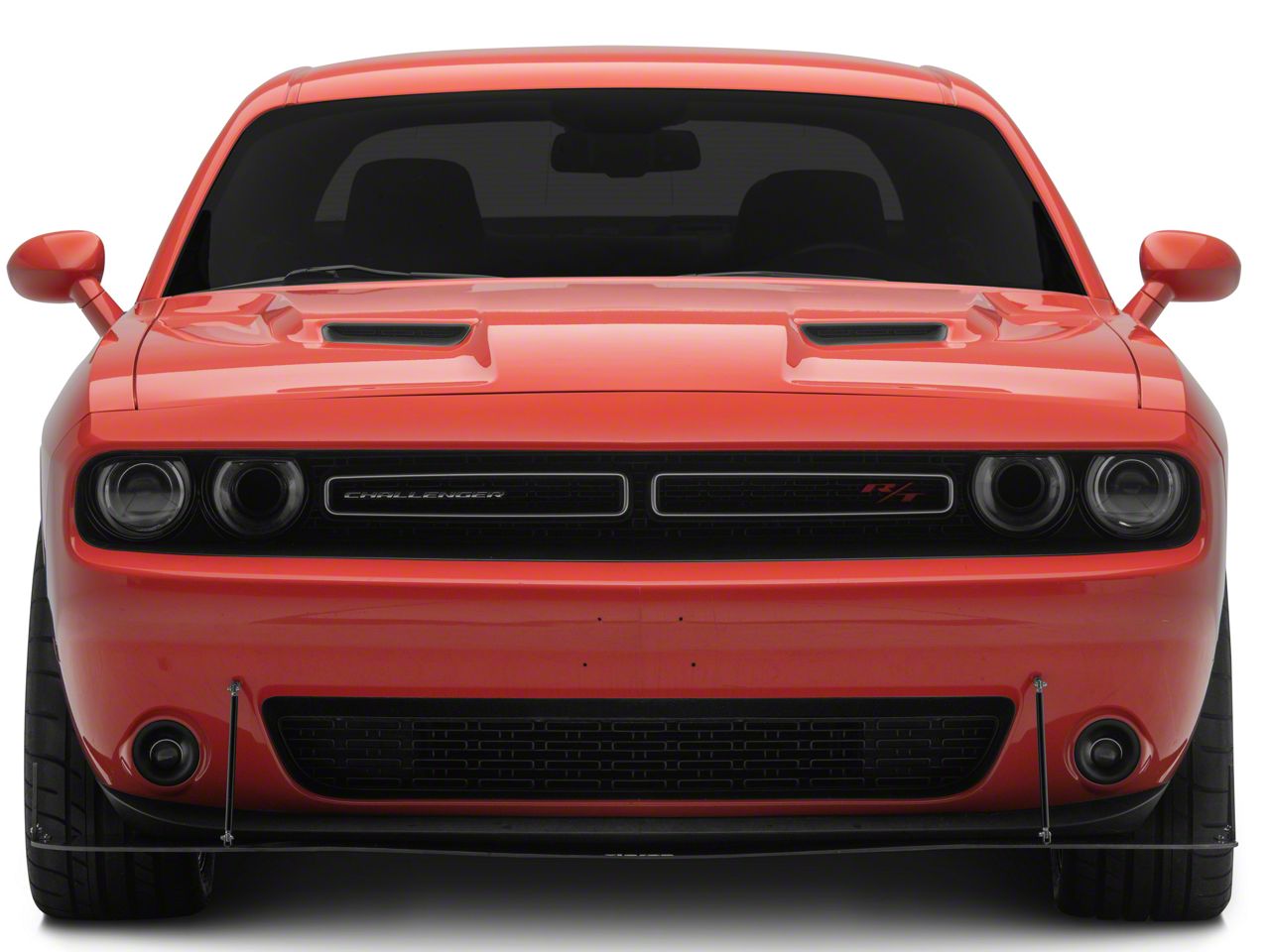Challenger Demon Style Front Bumper Lip and Chin Splitter; Carbon