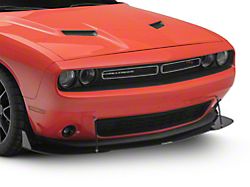 Demon Style Front Bumper Lip and Chin Splitter; Gloss Black Vinyl (15-23 Challenger, Excluding Widebody)