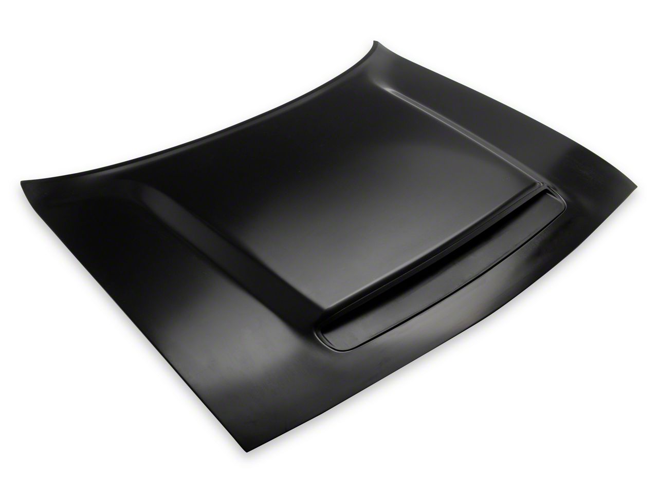 Challenger Demon Style Hood with Air Vent Scoop; Unpainted
