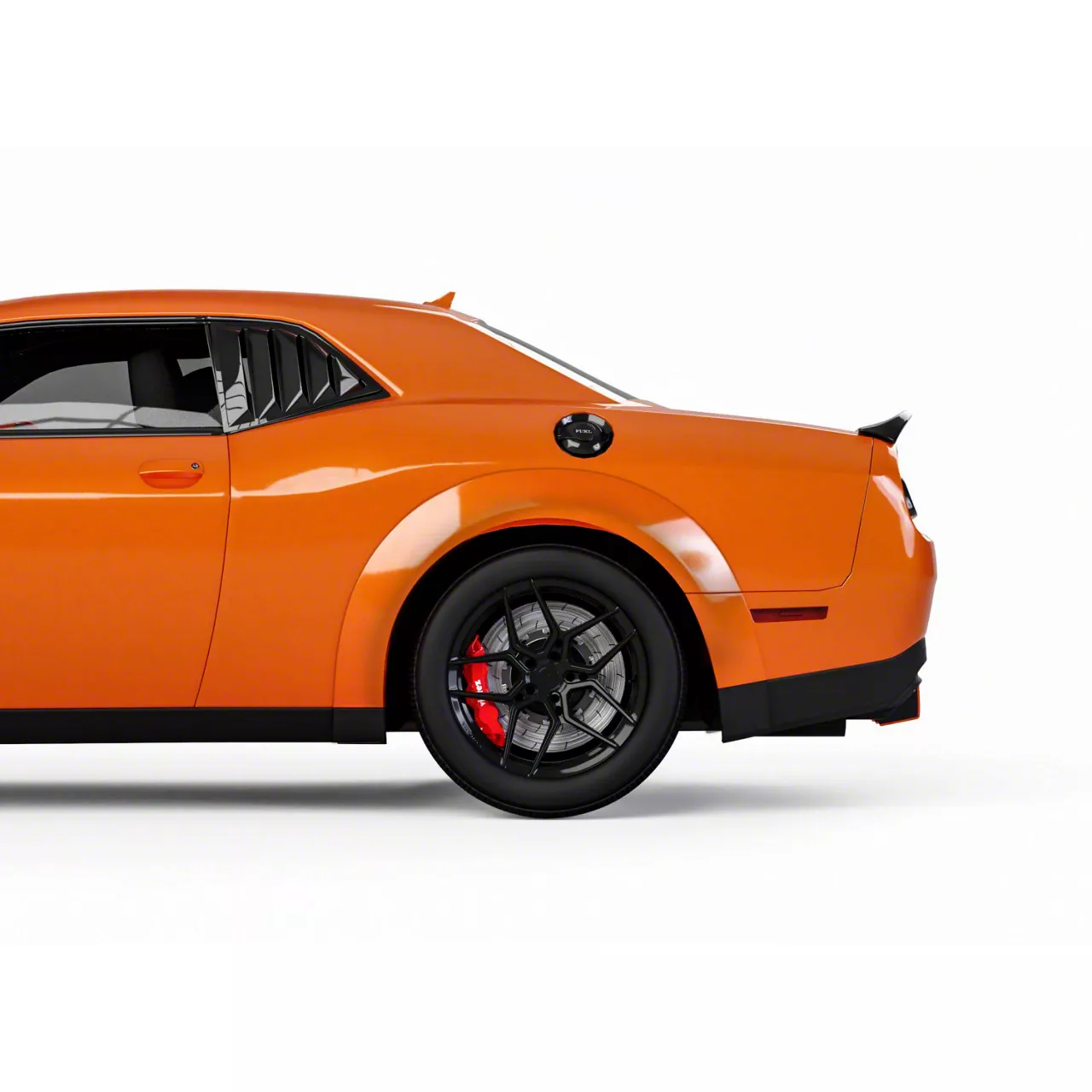 Challenger Demon Style Wide Body Fender Flares; Unpainted Challenger Demon Style Wide Body Fender Flares; Unpainted