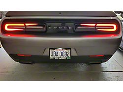 Design 6 Tail Light Decal; Gloss Black (15-23 Challenger)