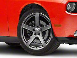 DG22 Satin Gunmetal Wheel; 20x9.5; 19mm Offset (08-23 RWD Challenger, Excluding Widebody)