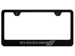 Dodge License Plate Frame; Ghost (Universal; Some Adaptation May Be Required)