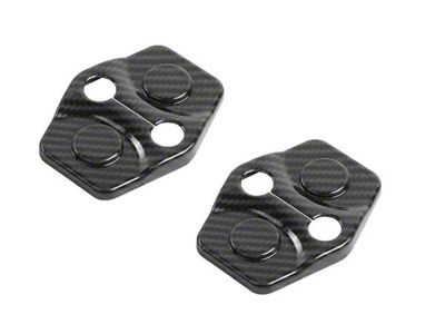 Door Hinge Trim; Carbon Print (15-23 Challenger)