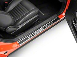 Door Sill Plates; Carbon Fiber (08-23 Challenger)