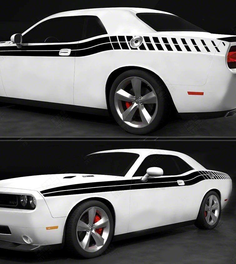 美品 希少 CHALLENGER 19SS ORIGINAL STRIPE Compatible with Dodge Challenger STROBE style Side Stripes
