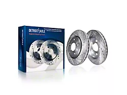 Drilled and Slotted Rotors; Front Pair (08-14 Challenger SRT8; 15-20 Challenger w/ 4-Piston Front Calipers)