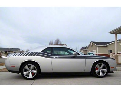 Dual Side Stripes with Stobes; Gloss Black (08-10 Challenger)