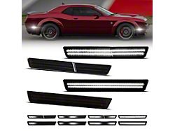 Dynamic LED Side Markers; White; Smoked (18-23 Challenger Widebody)