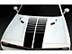 Emblem Hood Strobe Stripes; Gloss Black (15-18 Challenger)