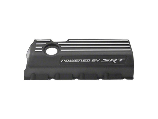Engine Cover with Powered by SRT Logo; Driver Side (11-17 6.4L Challenger)