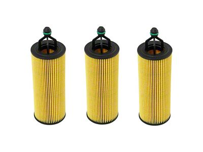 Engine Oil Filter; 3-Piece Set (14-18 3.6L Challenger)