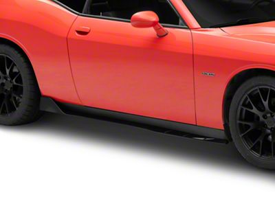 EOS Track Package Style Side Skirt Extensions; Glossy Black (15-23 Challenger)