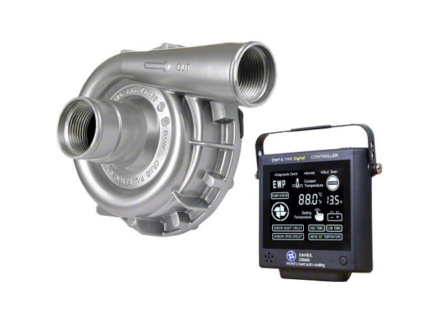 EWP115 Alloy Remote Electric Water Pump and Controller Combo Kit; 12-Volt (Universal; Some Adaptation May Be Required)