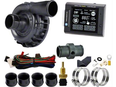 EWP115 Nylon Remote Electric Water Pump and Controller Combo Kit; 12-Volt (Universal; Some Adaptation May Be Required)