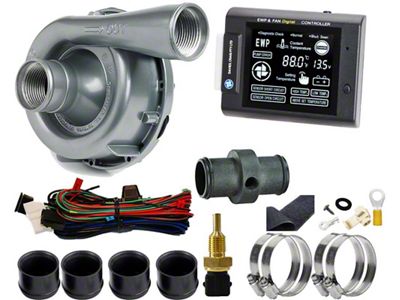 EWP150 Alloy Remote Electric Water Pump and Controller Combo Kit; 24-Volt (Universal; Some Adaptation May Be Required)