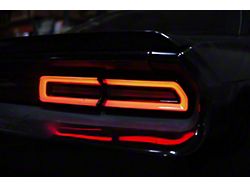 Facelifted Sequential LED Tail Lights; Black Housing; Smoked Lens (08-14 Challenger)