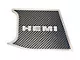 Factory Anti-lock Brake Cover Top Plate with HEMI Logo; Real Carbon Fiber (15-23 Challenger)