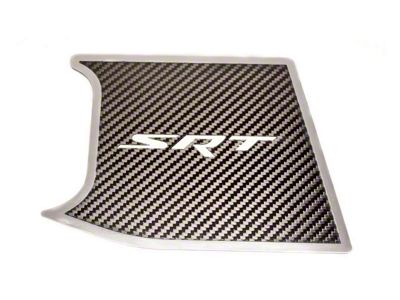 Factory Anti-lock Brake Cover Top Plate with SRT Logo; Real Carbon Fiber (15-23 Challenger)