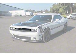 Factory Style Upper Grille Trim Covers; Carbon Fiber (15-23 Challenger)
