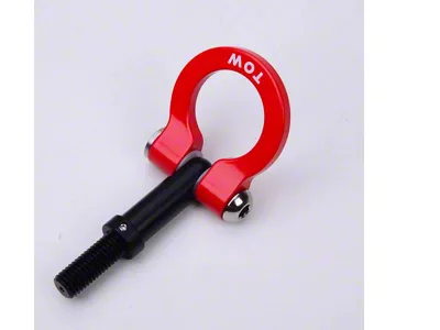 Feather Lite Tow Hook with Red D-Ring; Red (15-23 Challenger)