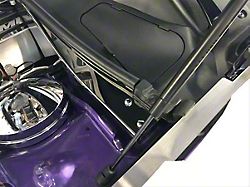 Firewall Extensions; With Hood Pin Switch; Polished; 2-Piece (08-19 V8 HEMI Challenger)