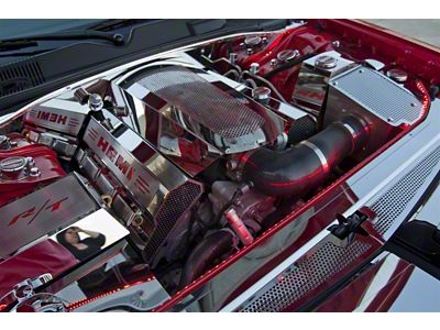 Firewall Polished; Works With ACC Replacement Fuel Rail Cover and Plenum Cover (09-19 5.7L HEMI Challenger)