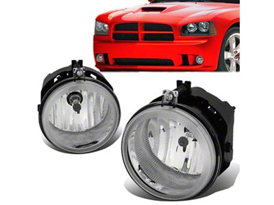 Fog Lights; Clear (08-10 Challenger)