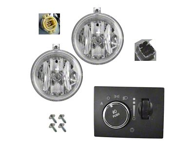 Fog Lights; Clear (11-12 Challenger w/ Automatic Headlights; 2013 Challenger SRT8)