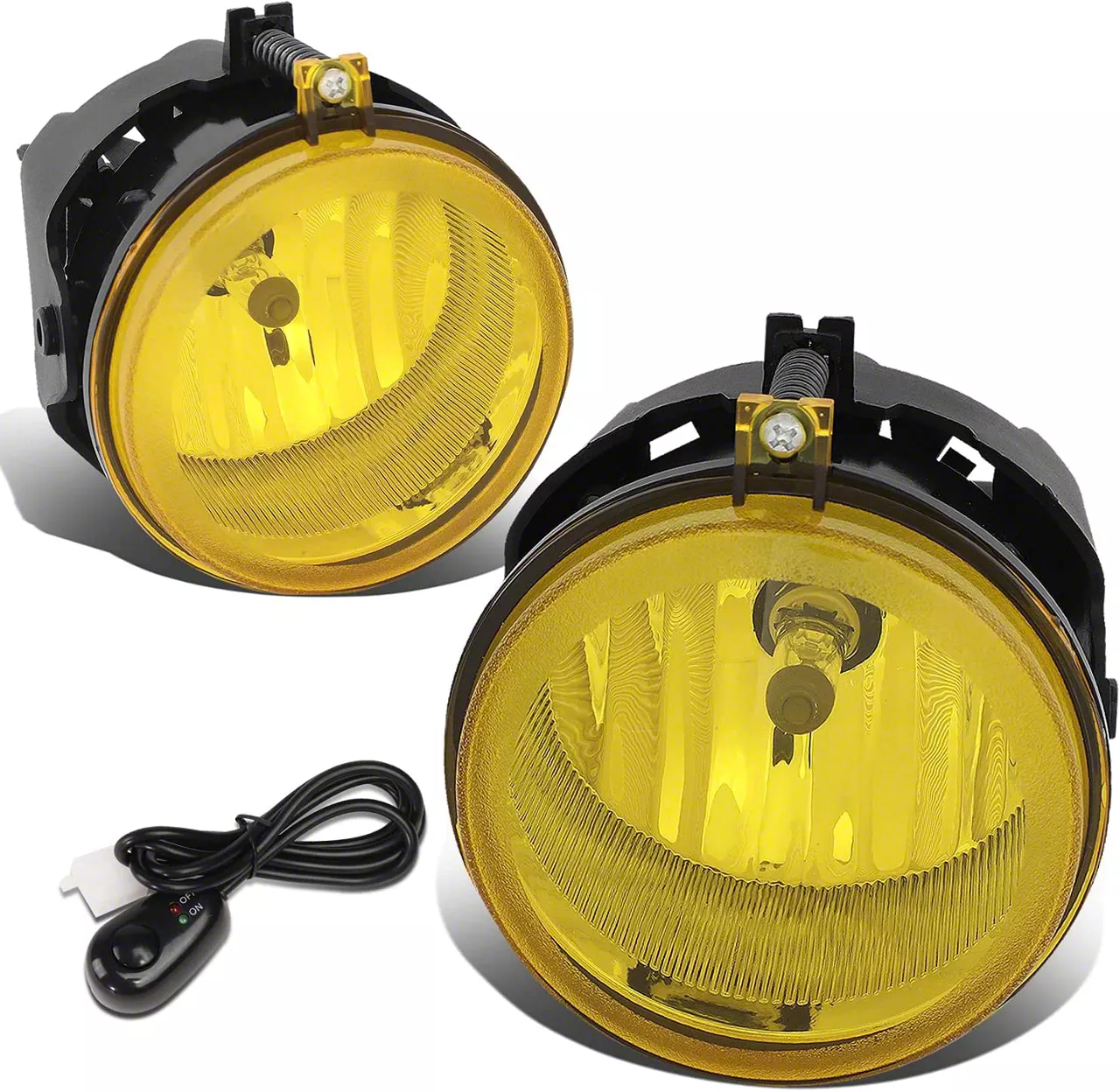Challenger Fog Lights with Switch; Amber (0810 Challenger) Free Shipping