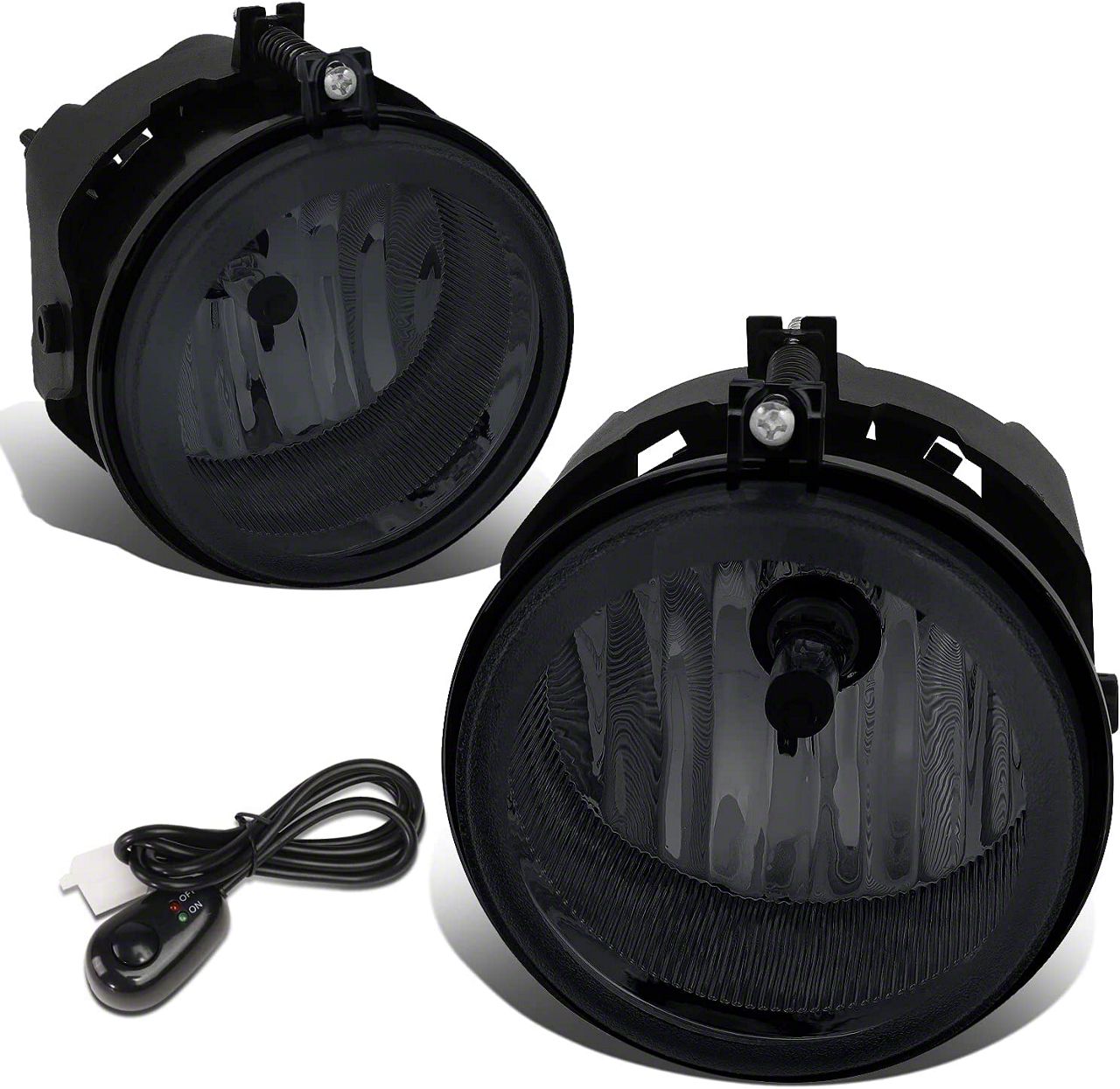 Challenger Fog Lights with Switch; Smoked (0810 Challenger) Free