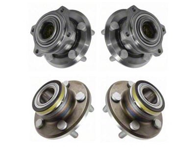 Front and Rear Wheel Bearing and Hub Assembly Set (2008 Challenger)