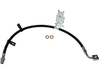 Front Brake Hydraulic Hose; Driver Side (09-11 Challenger w/ 4-Wheel Disc Brakes)