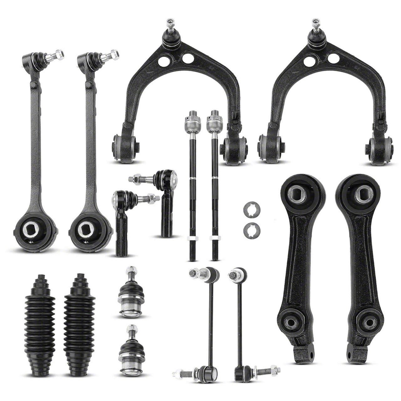 Challenger Front Control Arm, Ball Joint and Sway Bar Link Kit (0810