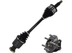 Front CV Axle with Wheel Hub Assembly; Passenger Side (17-20 AWD Challenger)