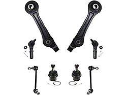Front Lower Rearward Control Arms with Inner and Outer Tie Rod Ends, Lower Ball Joints and Swar Bar Links (11-18 RWD Challenger)